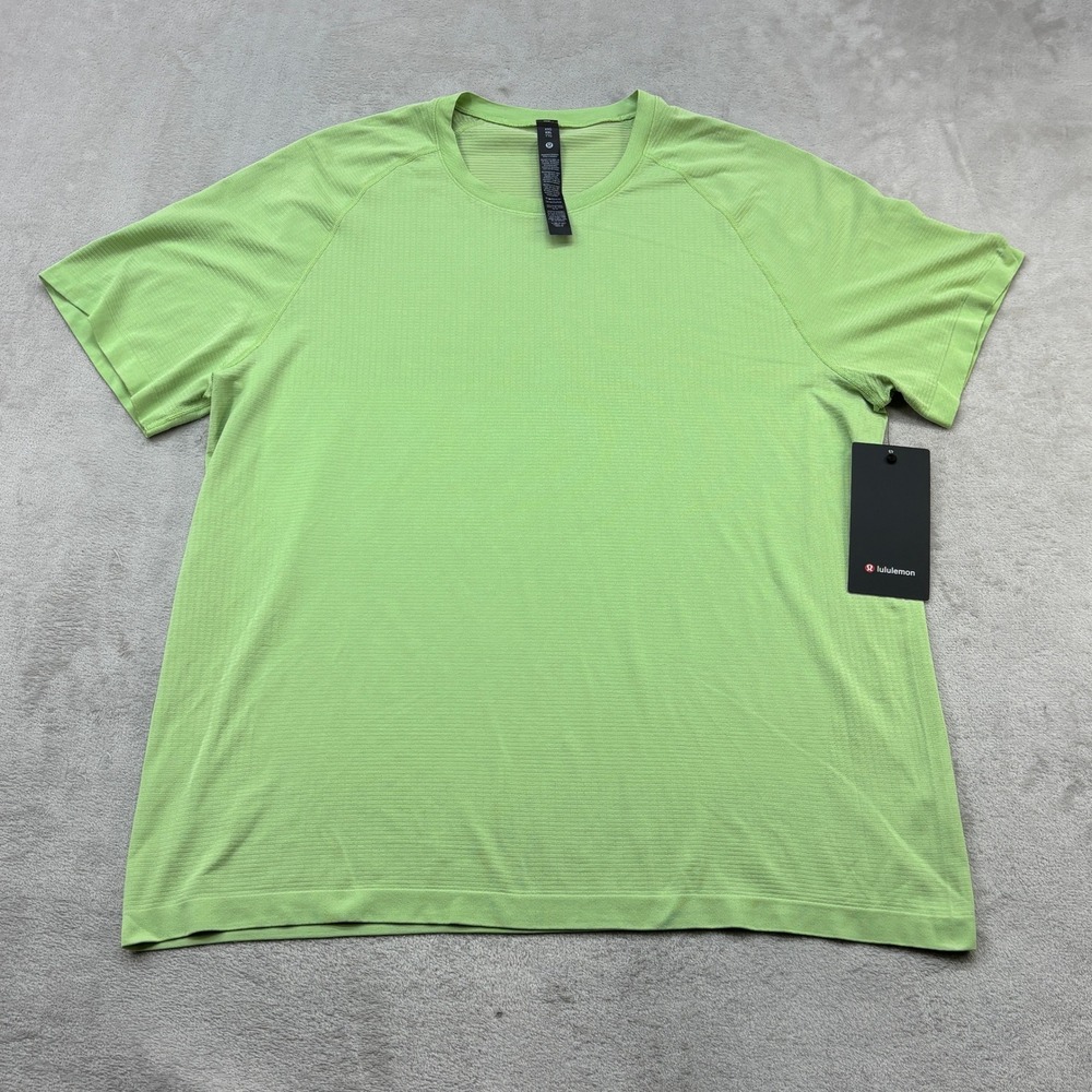 Lululemon Metal Vent Tech Short Sleeve Mens XXL Kohlrabi Green Slim Fit LM3FG2S